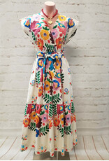 Freya Printed Cotton Tiered Dress
