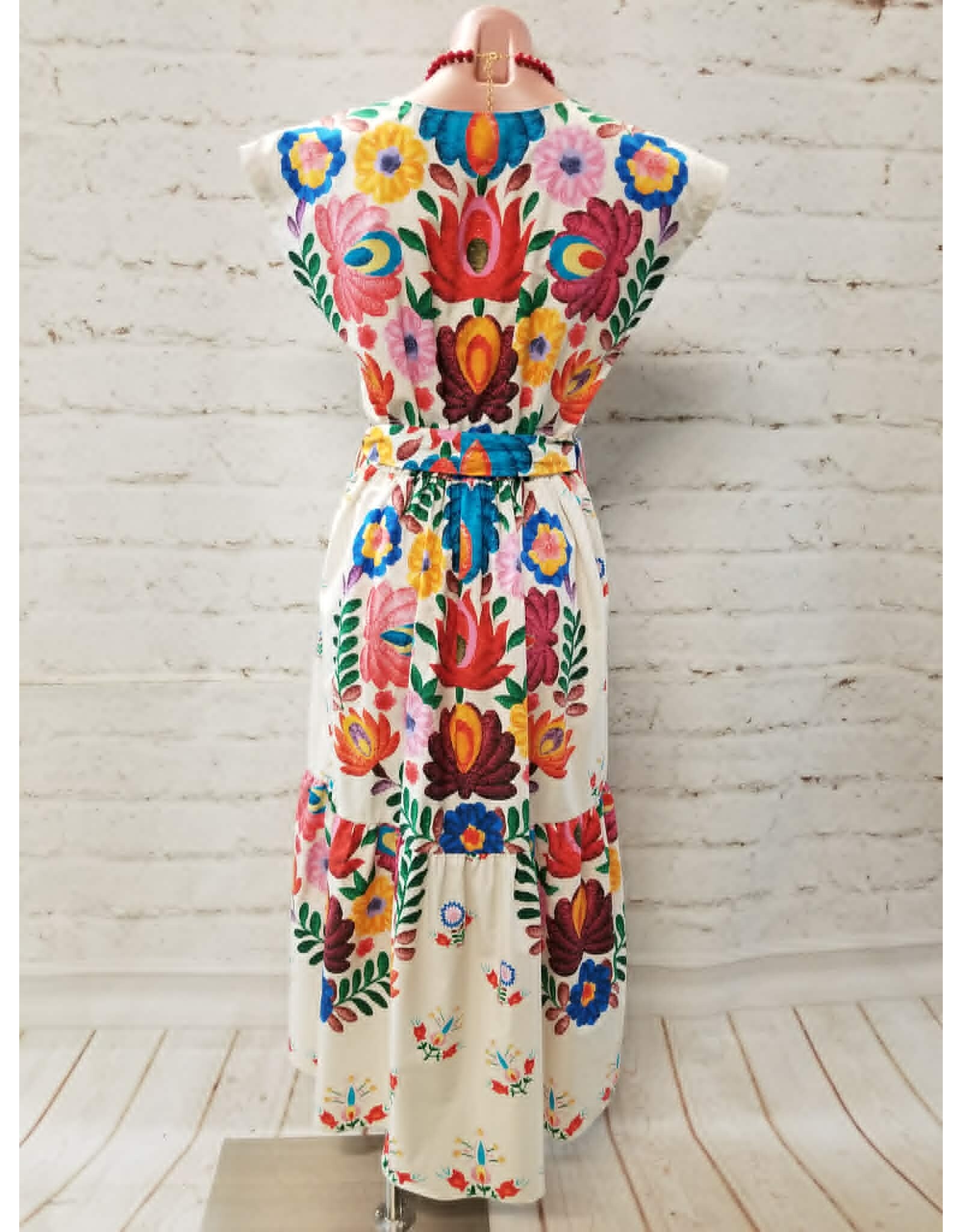 Freya Printed Cotton Tiered Dress
