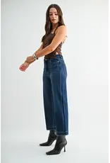Morgan High Rise Wide Crop Trouser Hem Jean