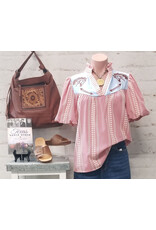 Reba Western Pony Embroidered Gingham Shirt