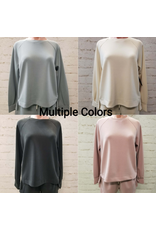 Womens Ritual Crew Neck Long Sleeve Pullover