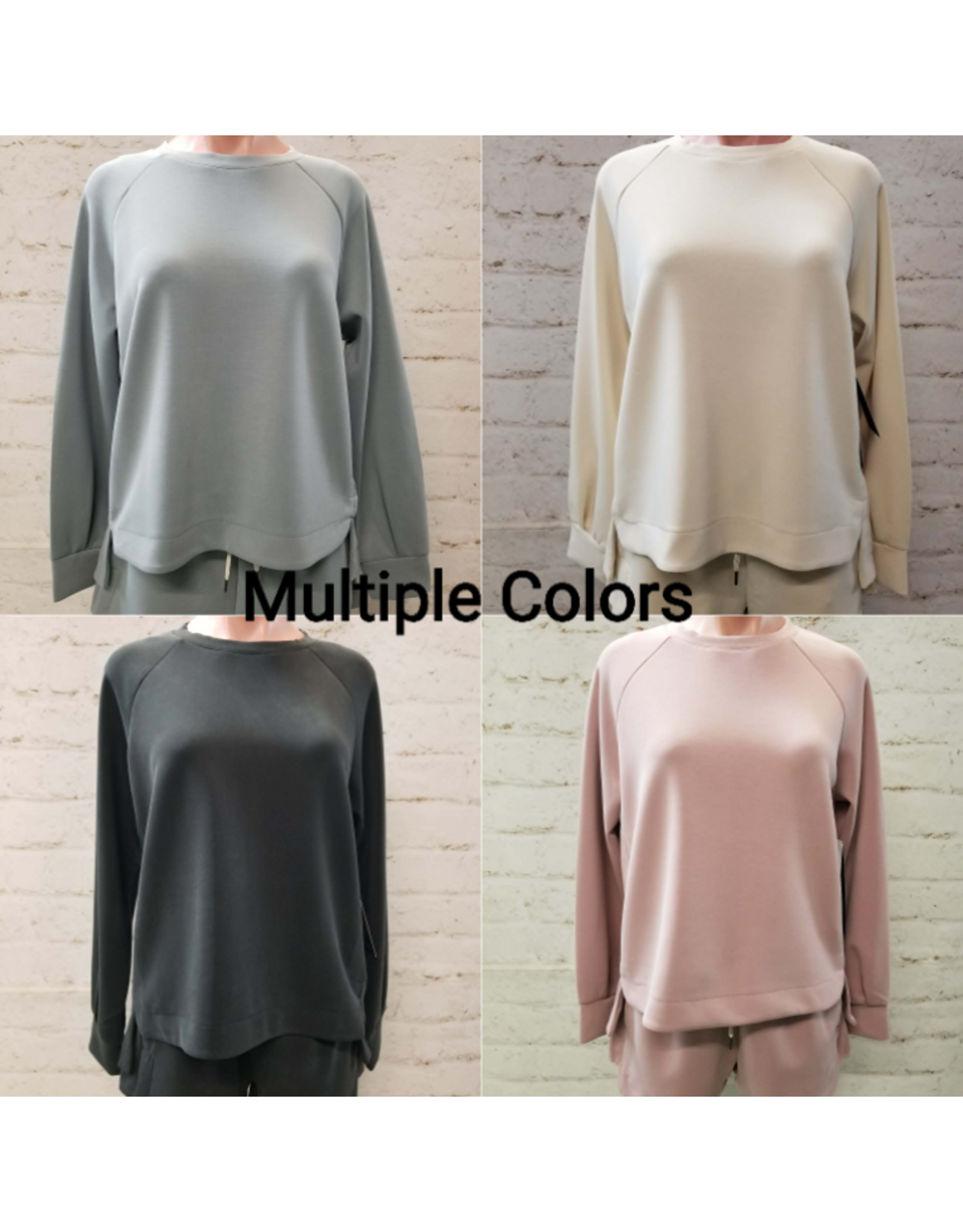 Womens Ritual Crew Neck Long Sleeve Pullover
