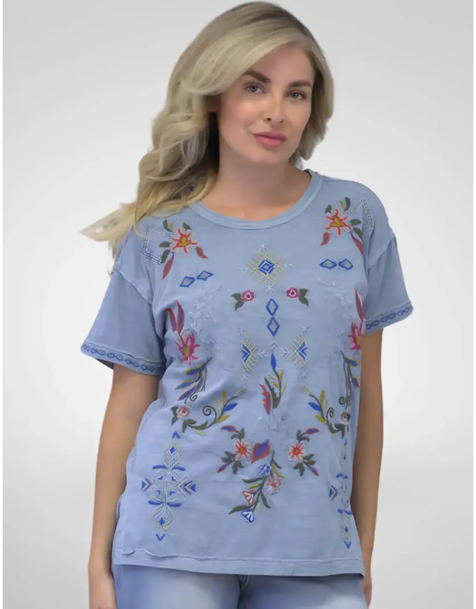 Caite Kari Tee Blue Fog
