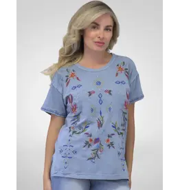 Caite Kari Tee Blue Fog