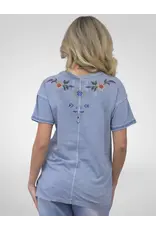 Caite Kari Tee Blue Fog
