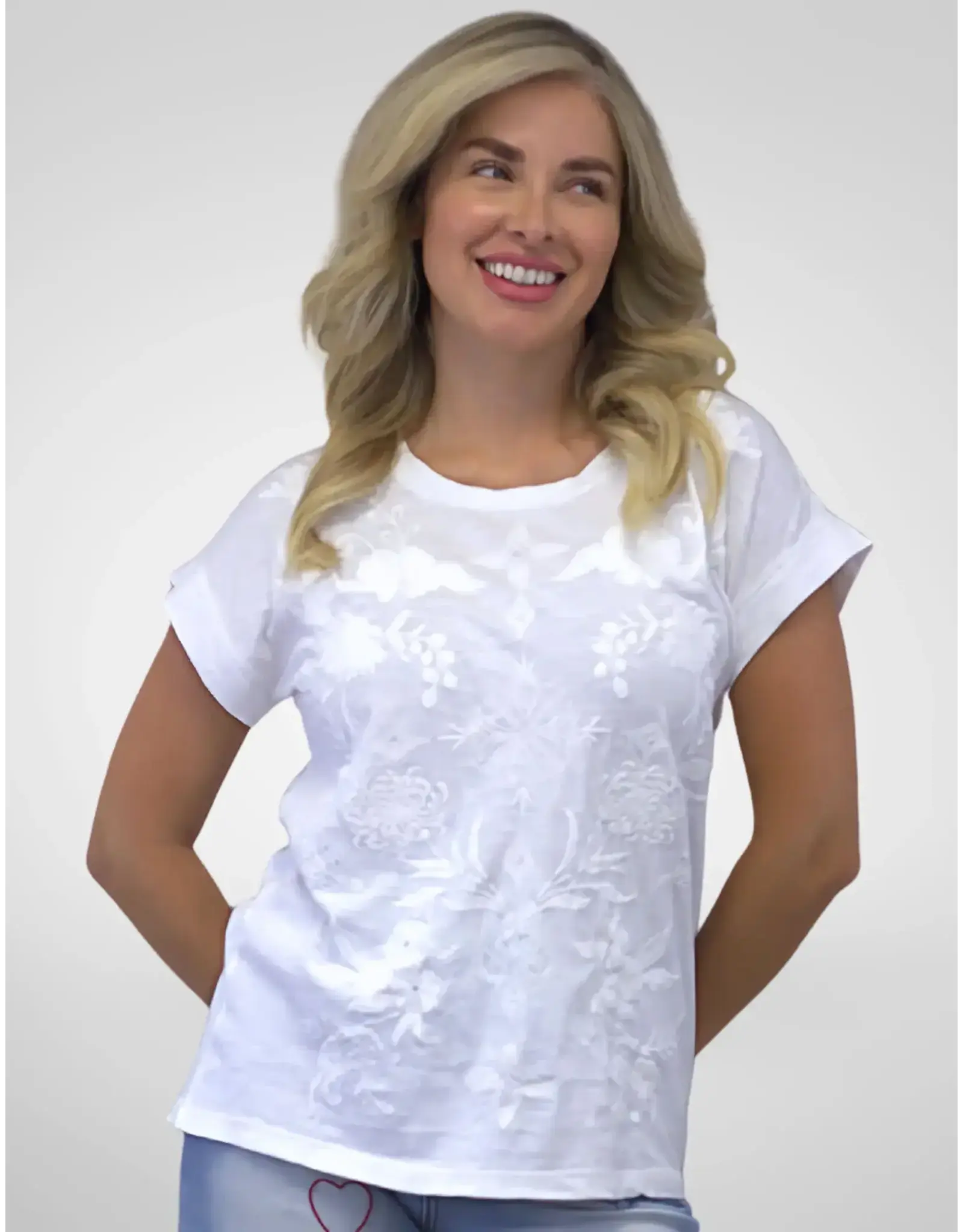 Caite Cassidy Tee White