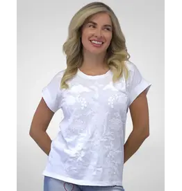 Caite Cassidy Tee White