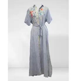 Kyla Seo Janis Dress Blue Stripe