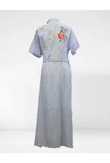 Kyla Seo Janis Dress Blue Stripe