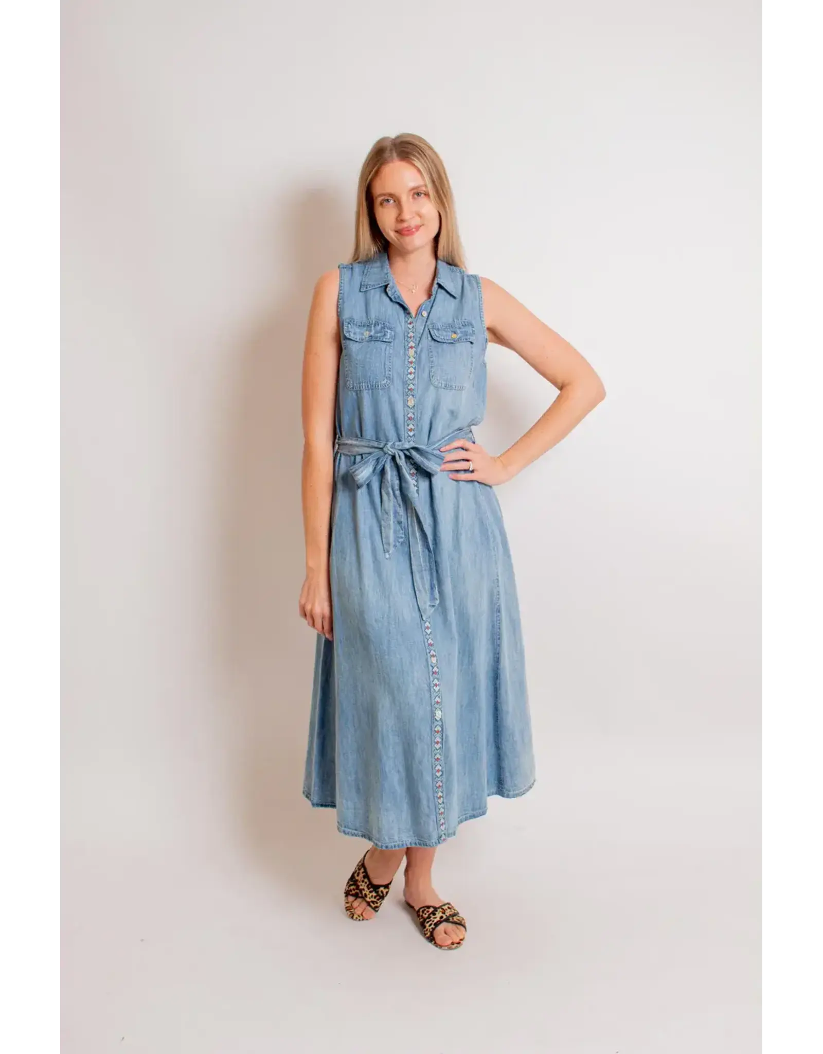 Kyla Seo Chandler Dress Tencel Multi