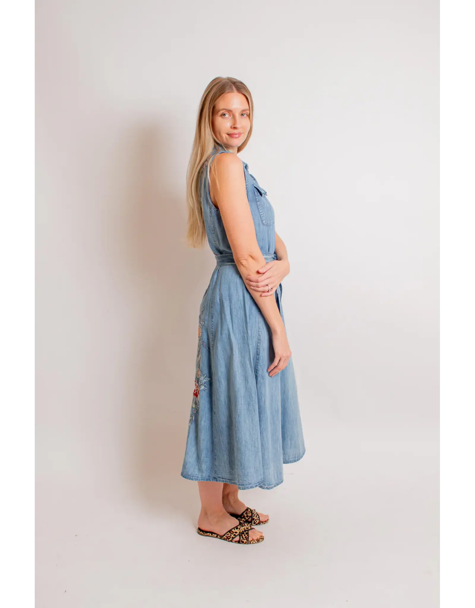 Kyla Seo Chandler Dress Tencel Multi