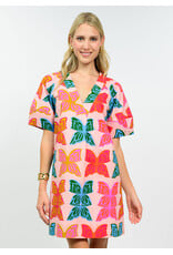 Uncle Frank Uncle Frank Butterflies Shift Dress Pink
