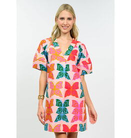 Uncle Frank Uncle Frank Butterflies Shift Dress Pink