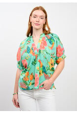 Ivy Jane Ivy Jane Tropical Dolman Top Aqua