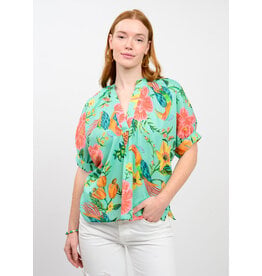 Ivy Jane Ivy Jane Tropical Dolman Top Aqua