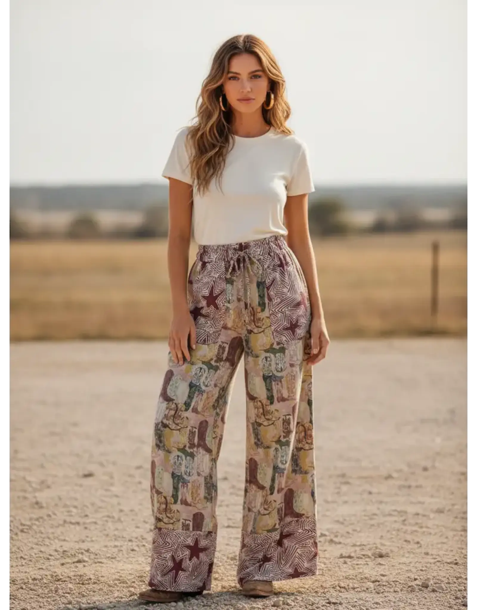 Miley Mixed Boot Pant
