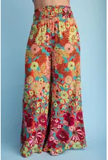 Ravenna Retro Floral Wide Leg Pant