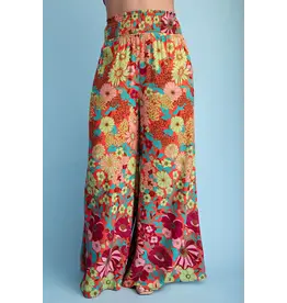 Ravenna Retro Floral Wide Leg Pant