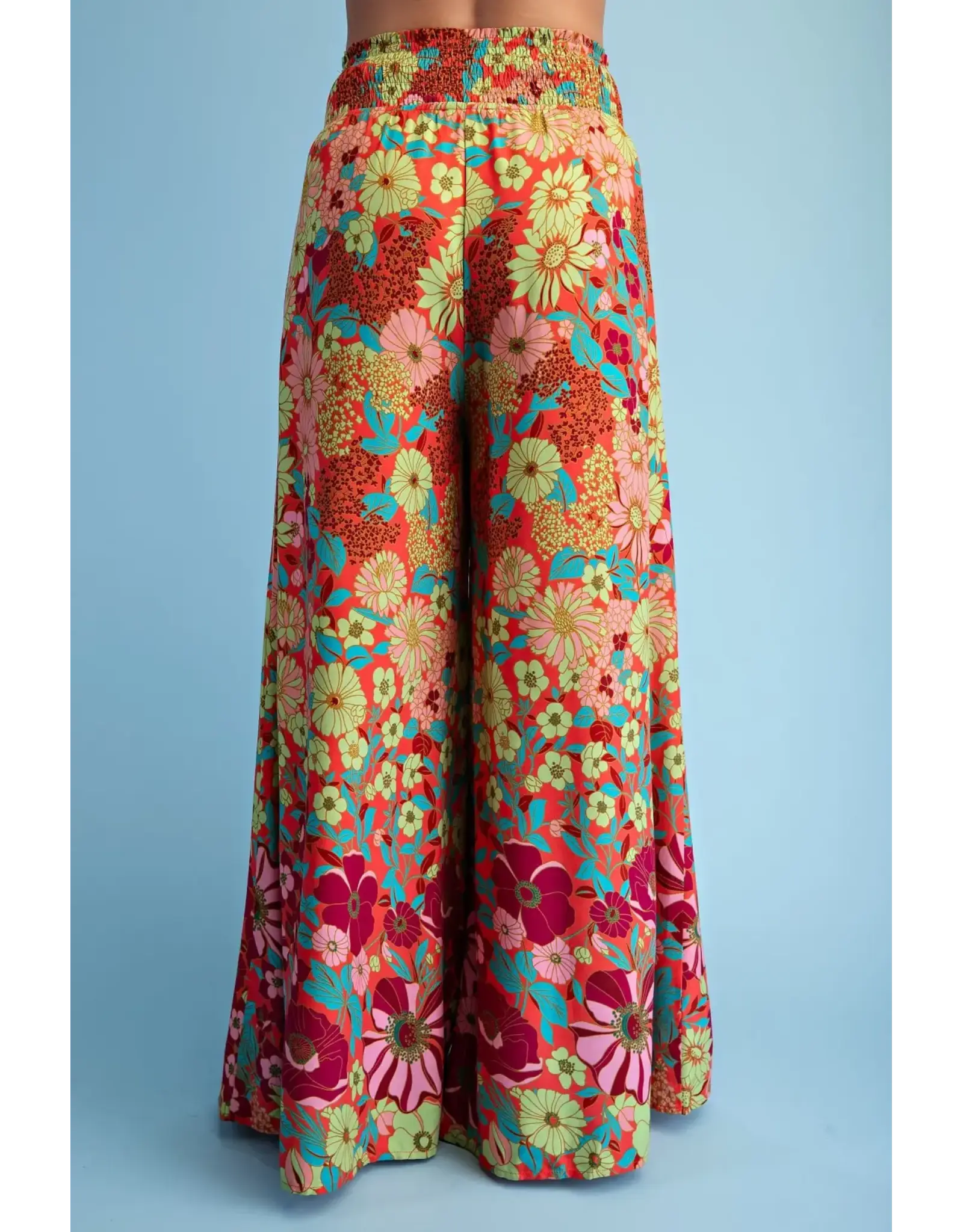 Ravenna Retro Floral Wide Leg Pant