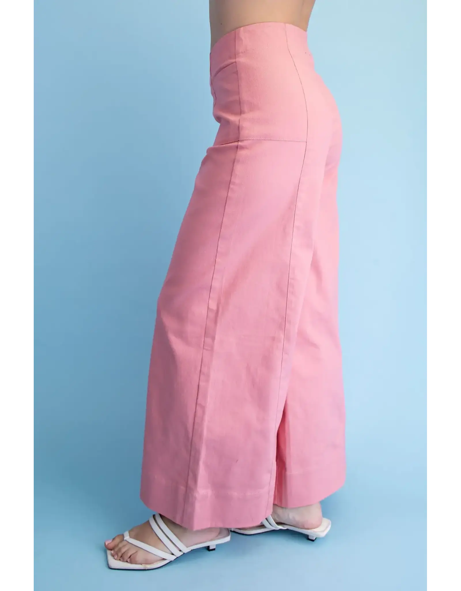 Wendy Wide Leg Pink Pants