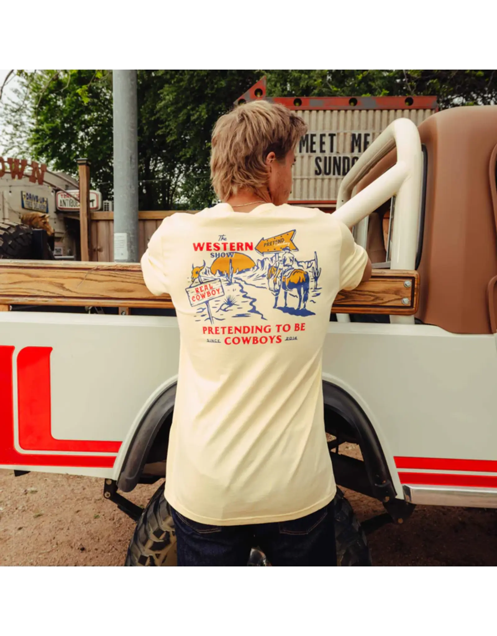 Sendero Western Show T-Shirt Cream