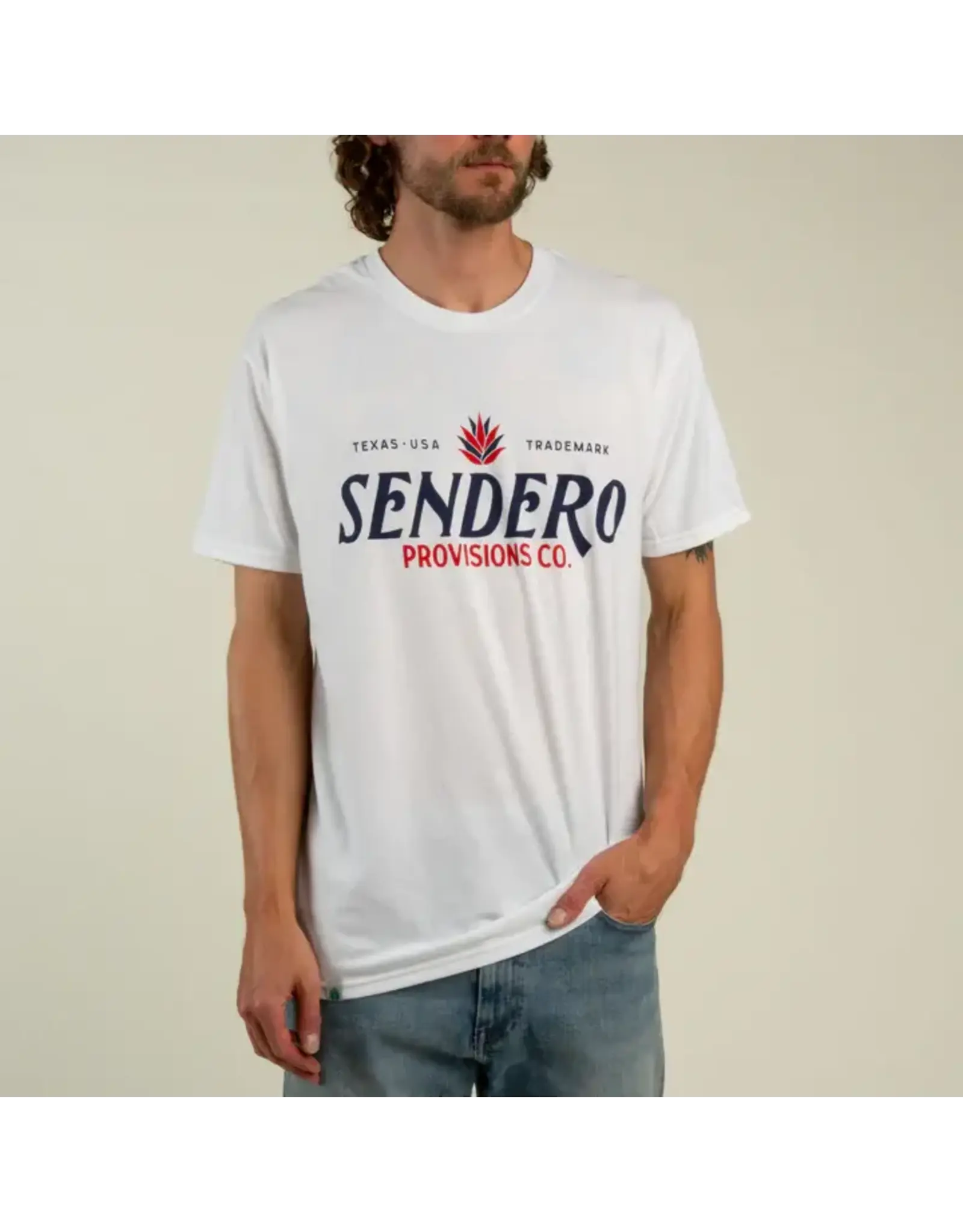 Sendero Logo T-Shirt Red White Blue
