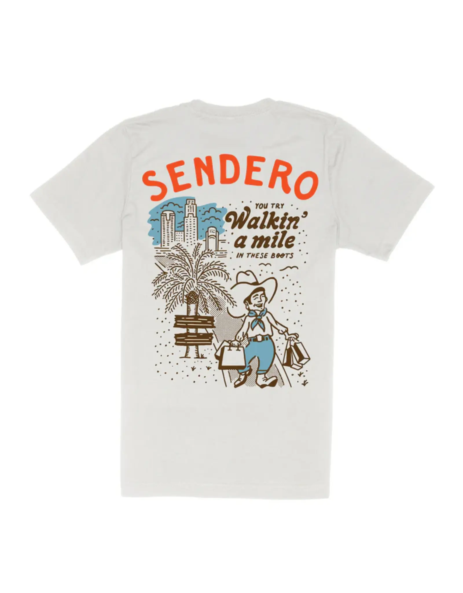 Sendero Walkin' a Mile T-Shirt Vintage White