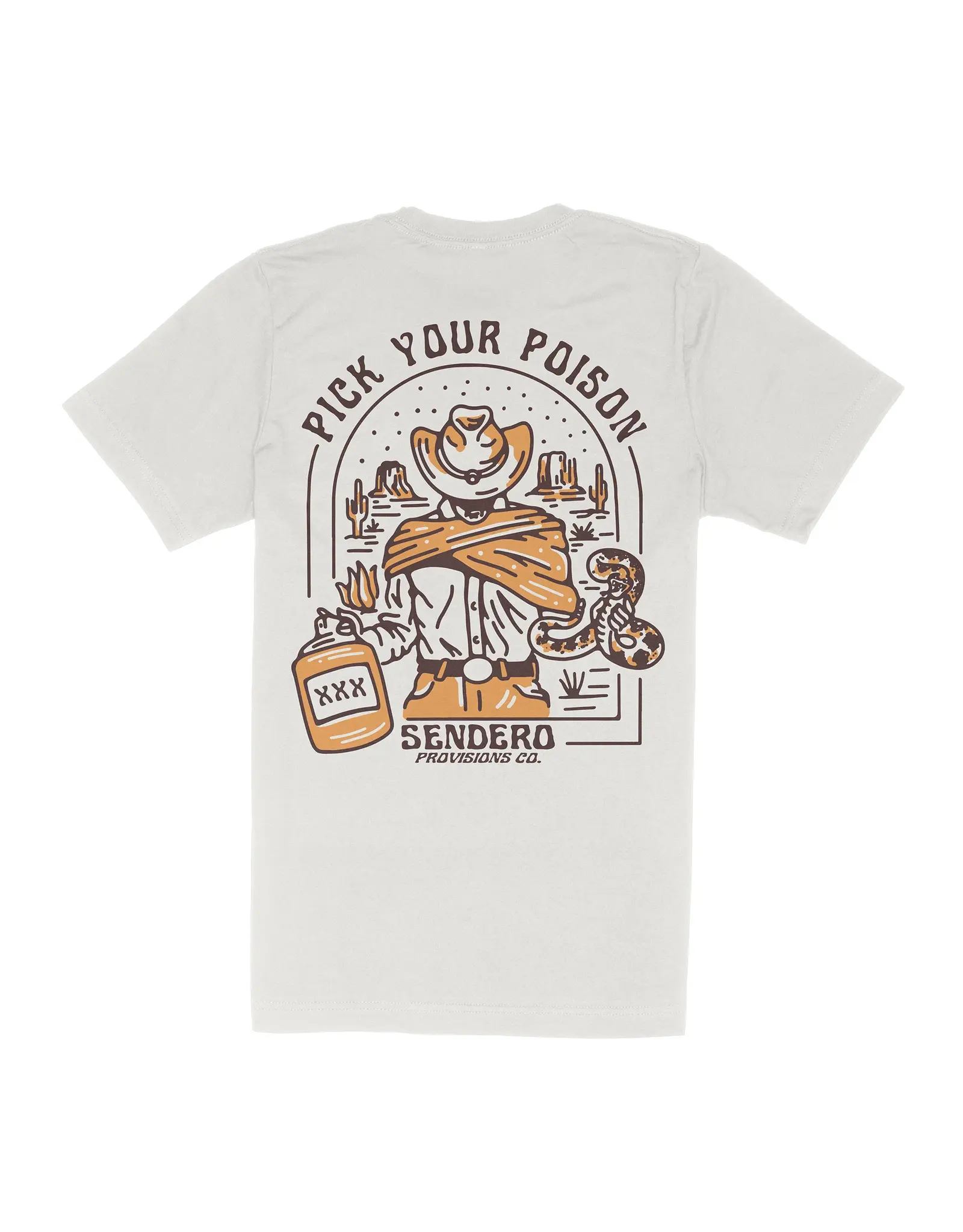 Sendero Pick Your Poison T-Shirt Vintage White