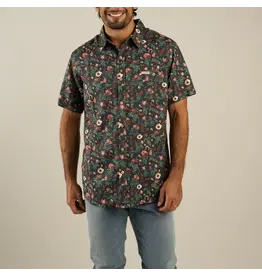 Sendero City Slicker Button Up Short Sleeve Desert Rose Charcoal