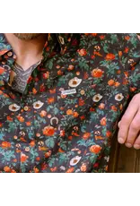 Sendero City Slicker Button Up Short Sleeve Desert Rose Charcoal