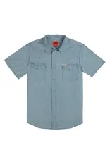 Sendero Wyatt Pearl Snap Short Sleeve Denim Shirt Washed Indigo