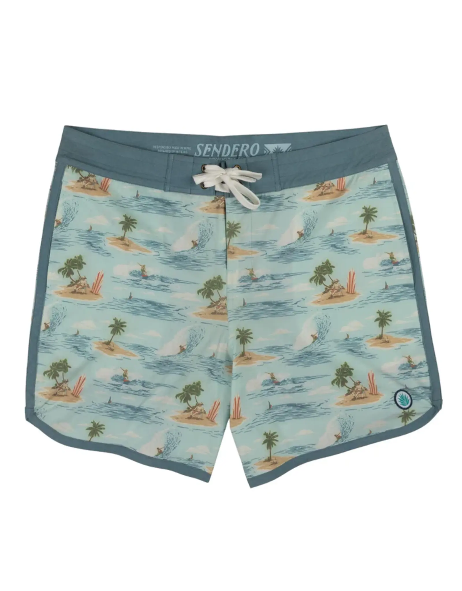 Sendero Point Bar Boardshort Malibu Cowboy