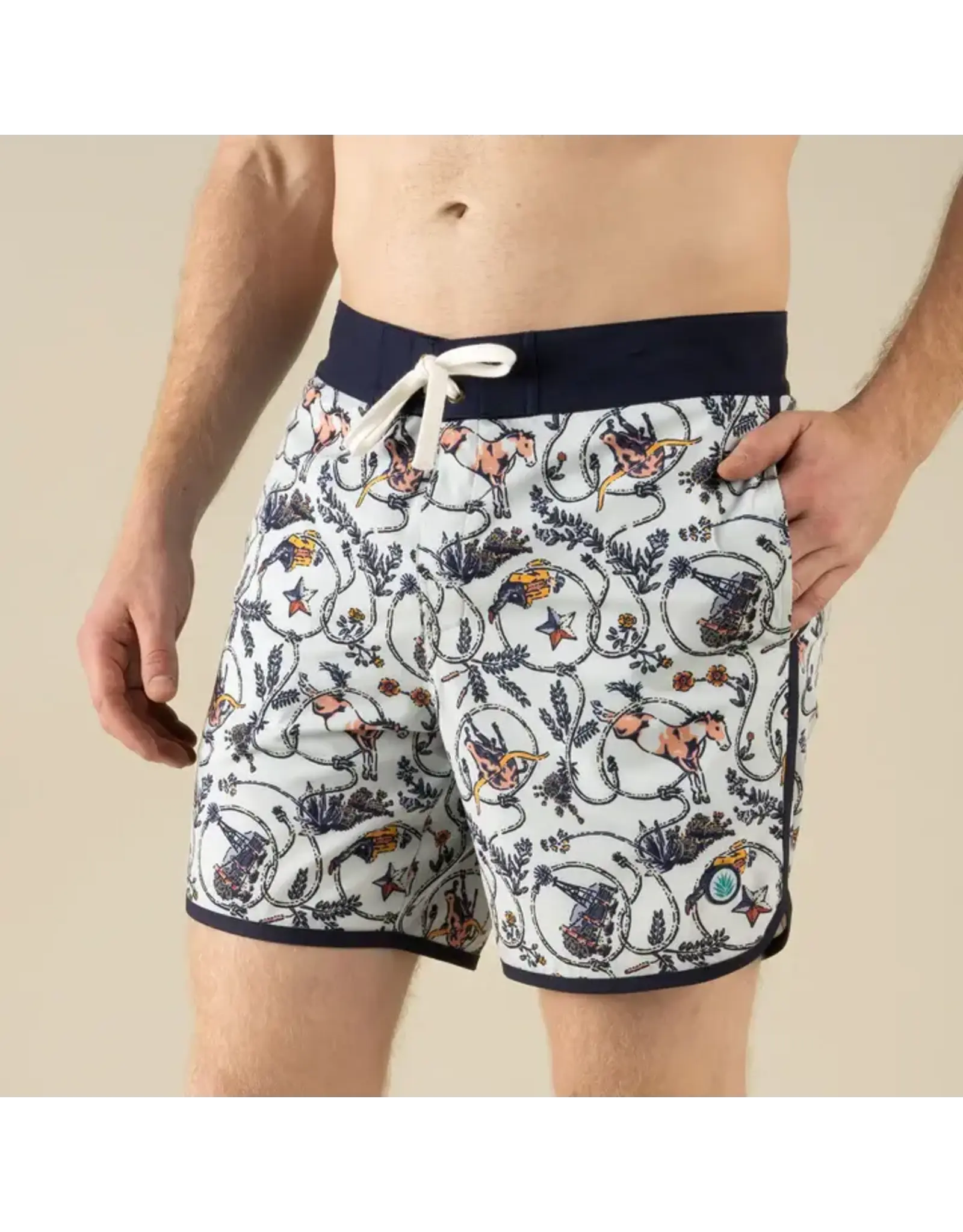 Sendero Point Bar Boardshort High Lonesome Light Blue