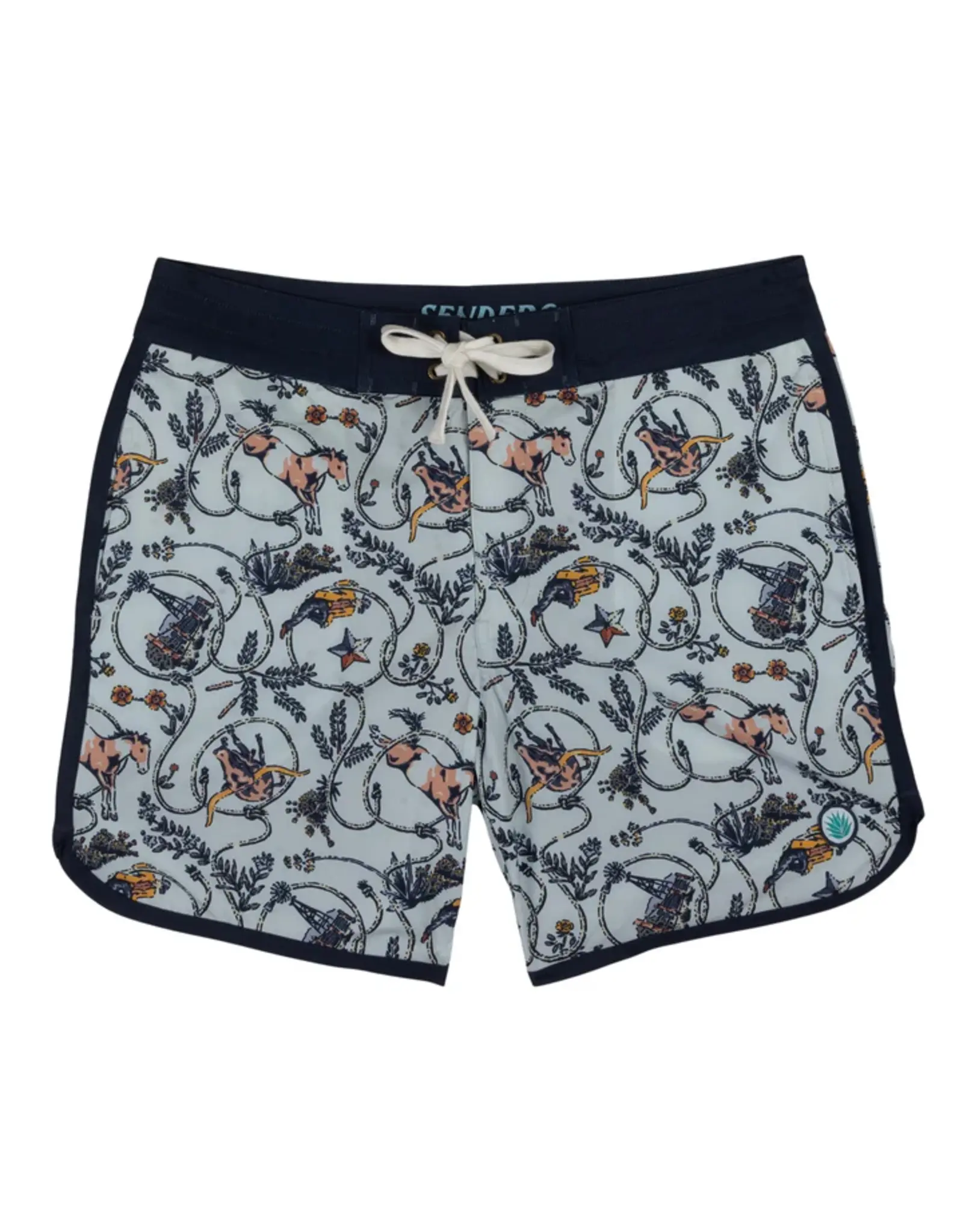 Sendero Point Bar Boardshort High Lonesome Light Blue