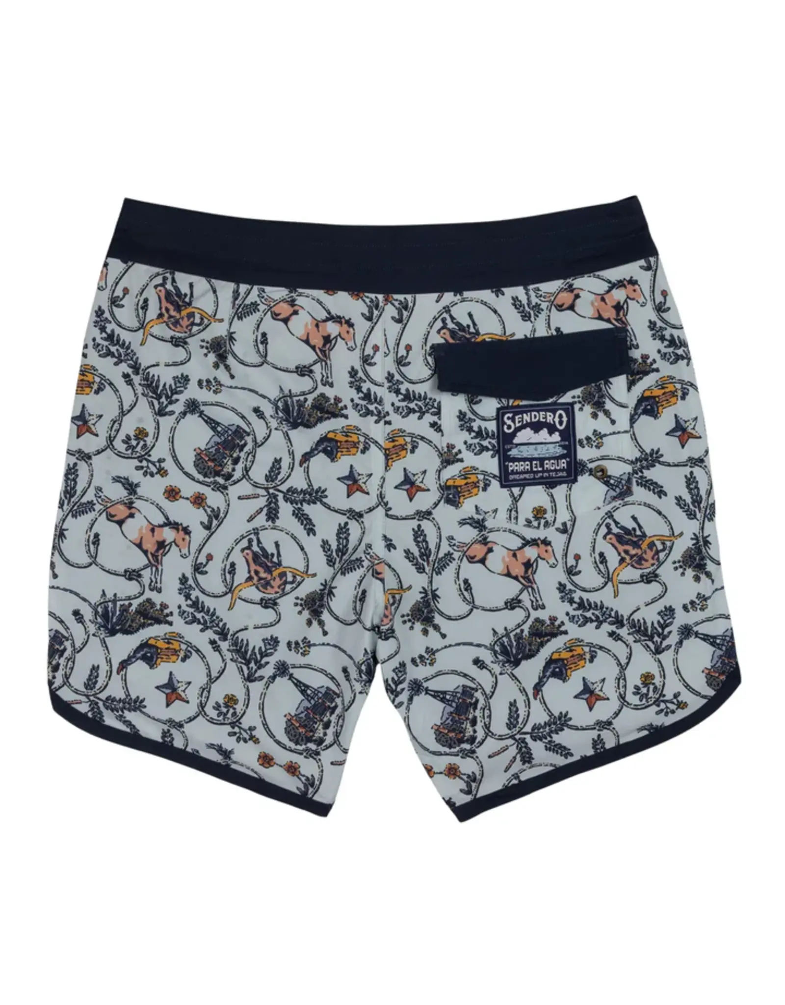 Sendero Point Bar Boardshort High Lonesome Light Blue