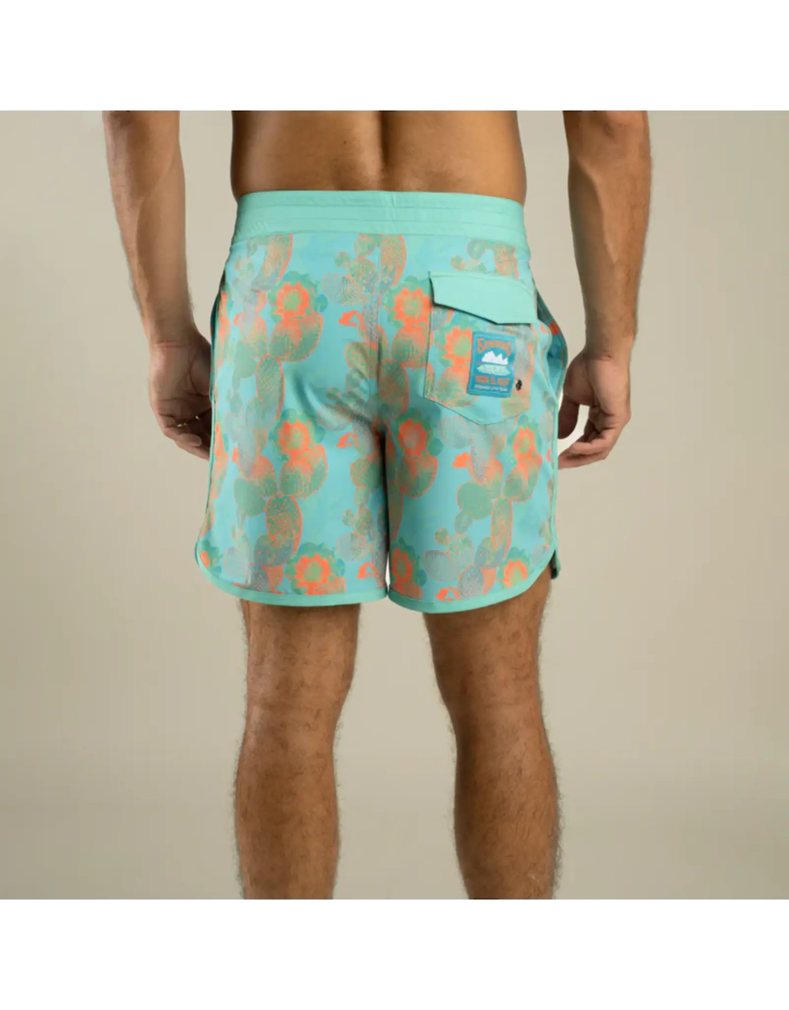 Sendero Point Bar Boardshort Nopal Cosmico Verde Vivo