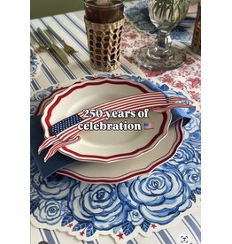 Hester & Cook Die-cut American Floral Wreath Placemat
