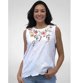 Caite Franci Tank White