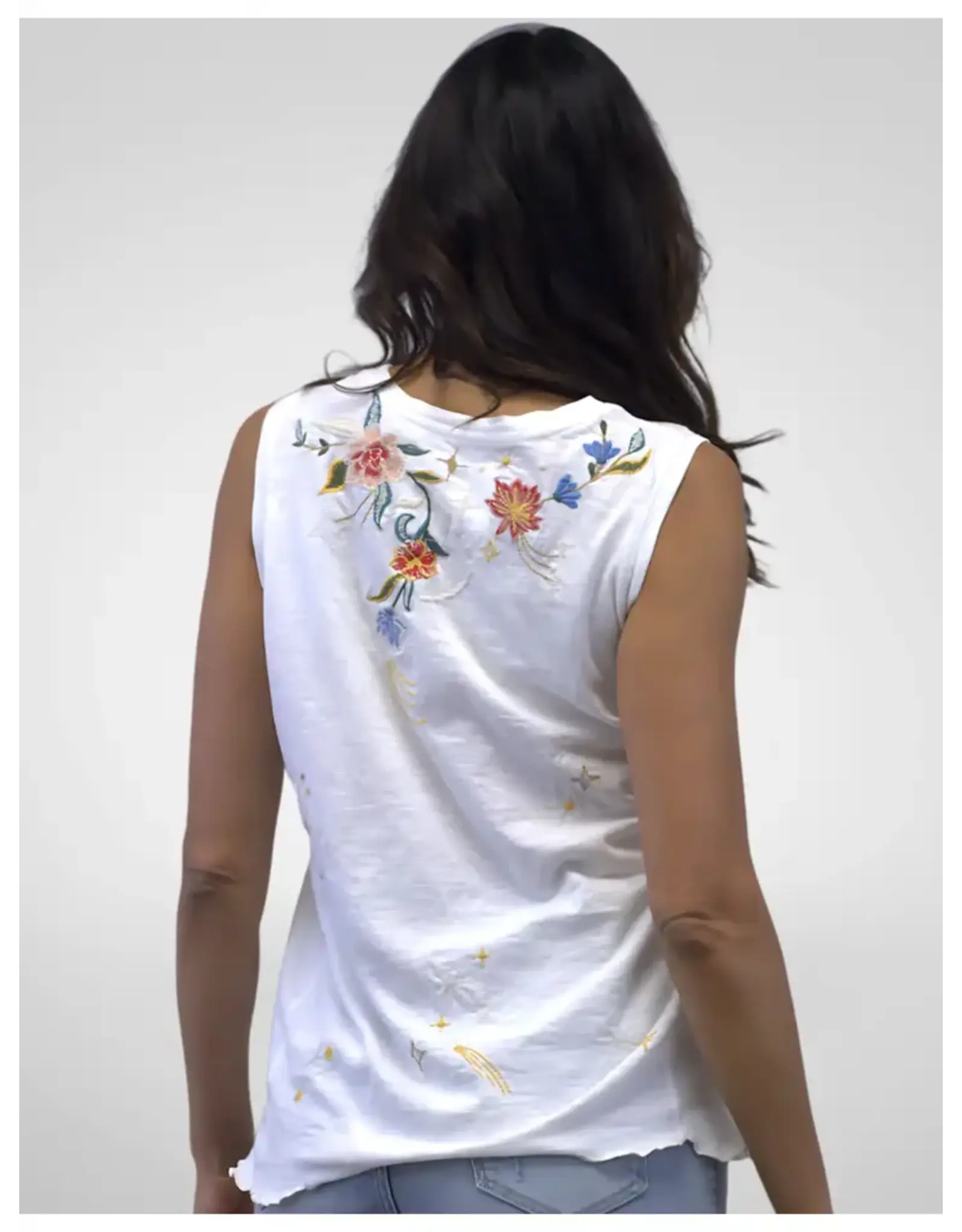 Caite Franci Tank White