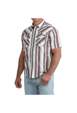 Cinch Cinch Short Sleeve Striped Camp Shirt