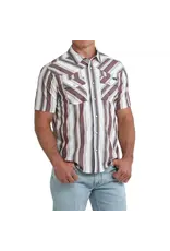 Cinch Cinch Short Sleeve Striped Camp Shirt