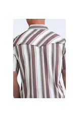 Cinch Cinch Short Sleeve Striped Camp Shirt