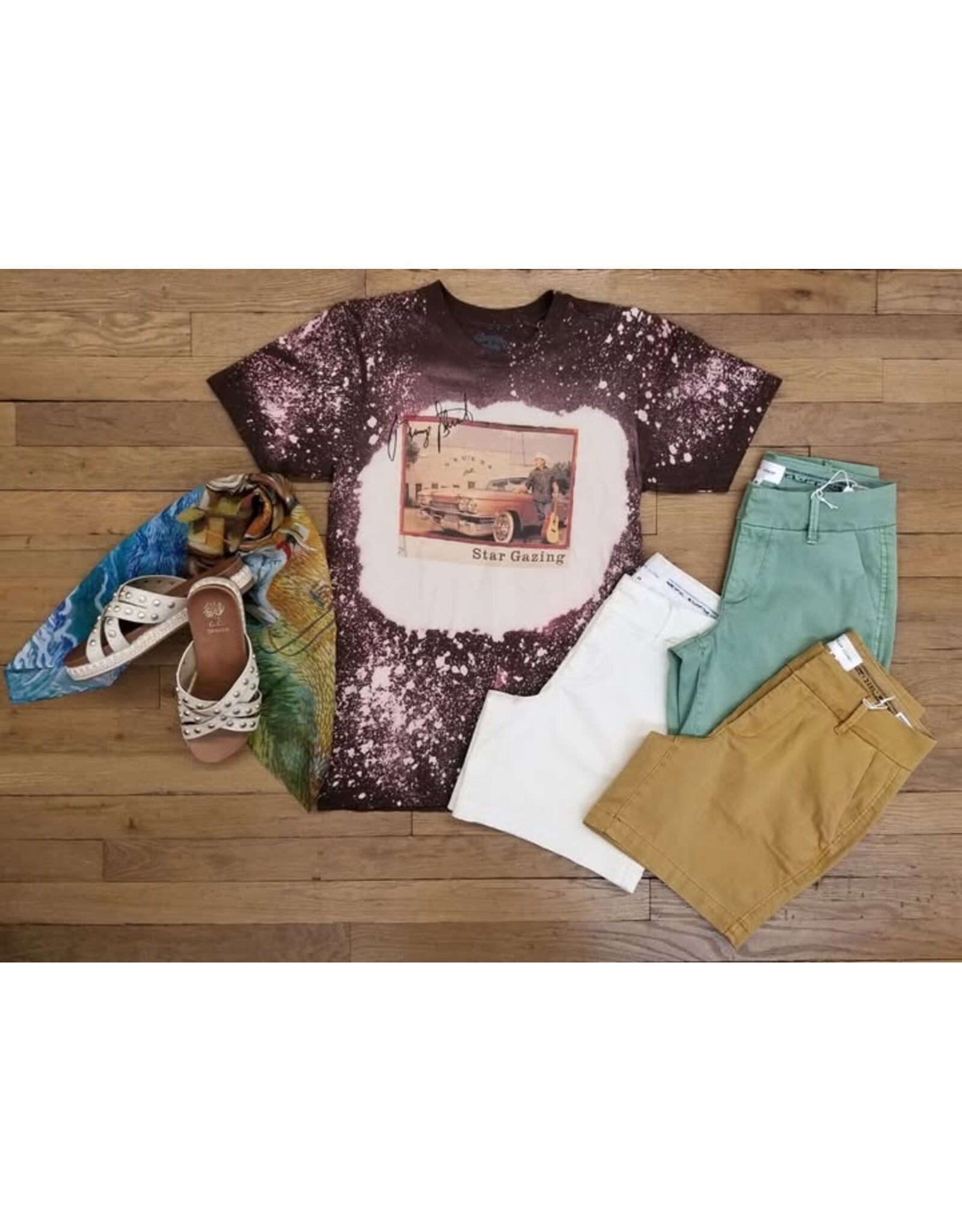 George Strait Star Gazing Distressed T-Shirt