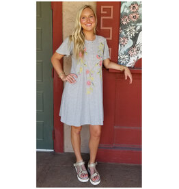 Johnny Was Johnny Was Flutter Sleeve Henley Dress - Calista