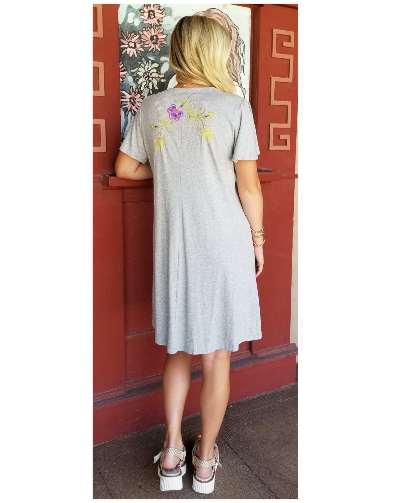 Johnny Was Johnny Was Flutter Sleeve Henley Dress - Calista