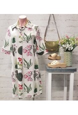 Dizzy Lizzie Chatham Dress Ivory Ground Botanical