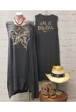Kyla Seo Carlisa Dress Dark Grey