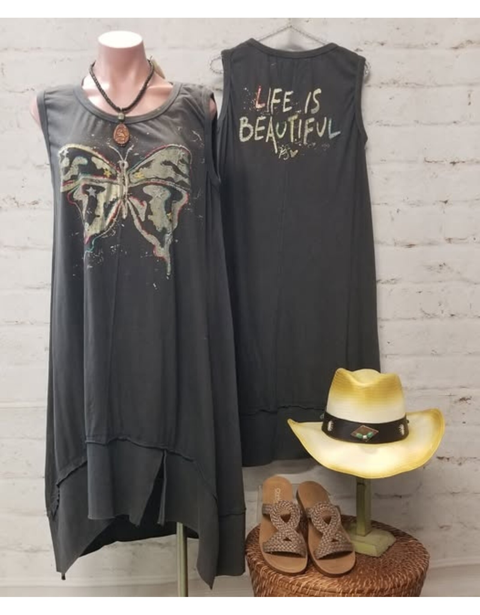 Kyla Seo Carlisa Dress Dark Grey