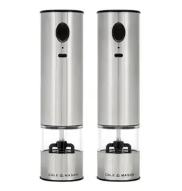 Cole & Mason Battersea USB Salt & Pepper Mill Gift Set 8"