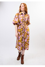 Uncle Frank Uncle Frank Horse Print Shirt Dress Lavender